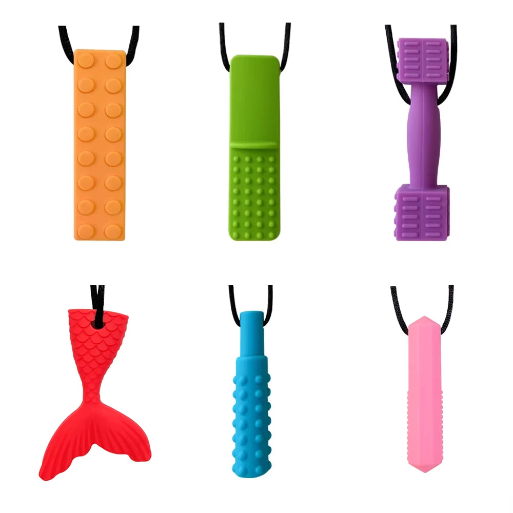 Silicone Teether Chew Necklace for Kids