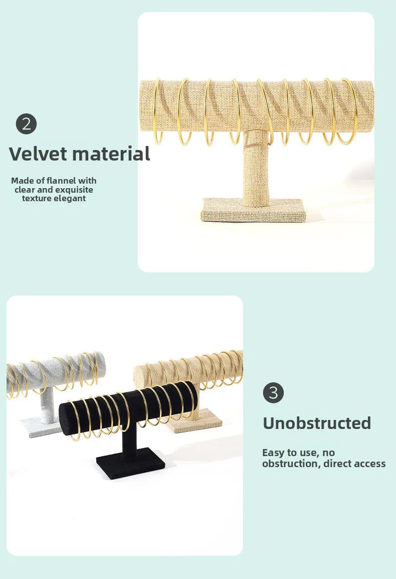 Flannel Single-layer Bracelet Rack Jewelry Display Rack