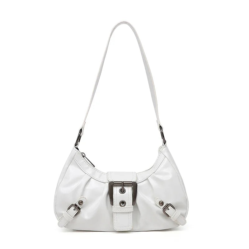 Y2K Retro Pleated Hobo Shoulder Bag for Women