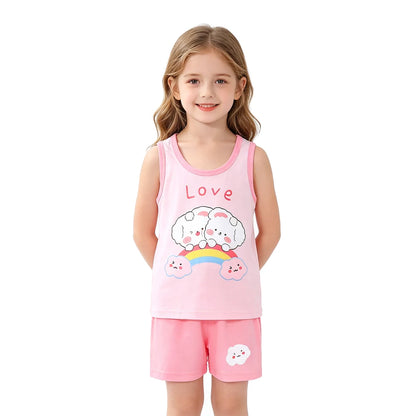 Cotton Summer Kids Clothing Set T-Shirt and Shorts