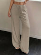 Women's Casual Solid-Color Wide-Leg Pants