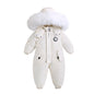 Winter Baby Ski Suit Plus Velvet Jumpsuit Waterproof