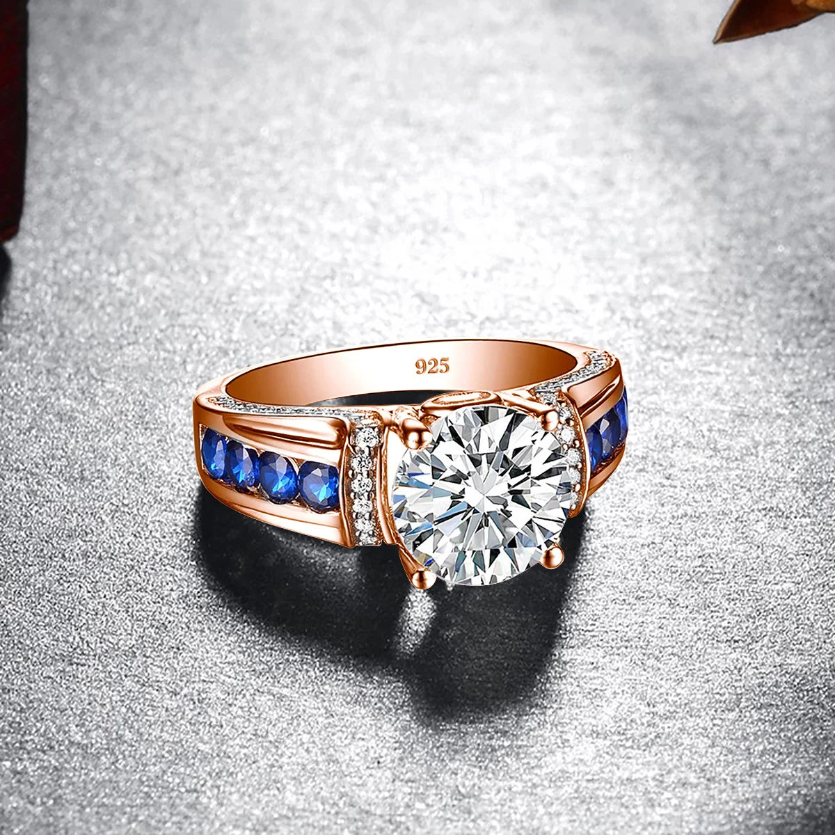 2ct Moissanite Diamond Ring for Women in Sterling Silver