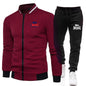 Men's Casual Spring and Autumn Zipper Jacket Set
