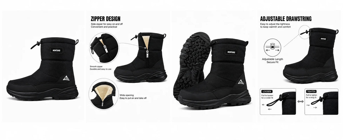 Men's Waterproof Insulated Snow Boots