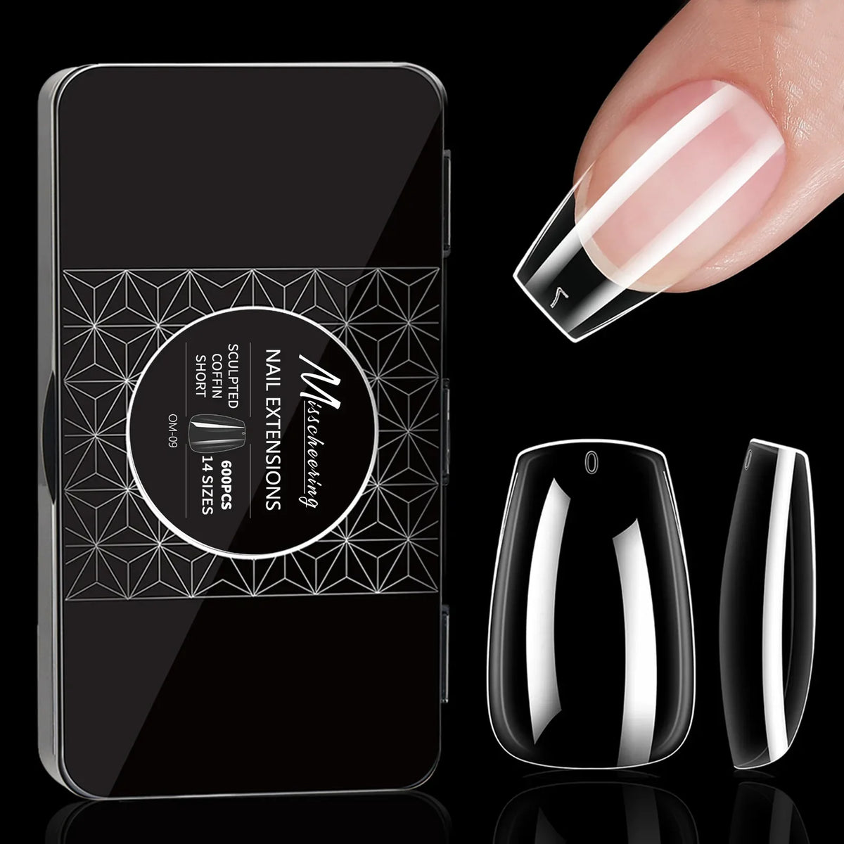 Soft Gel Full Cover Almond Fake Nails Box
