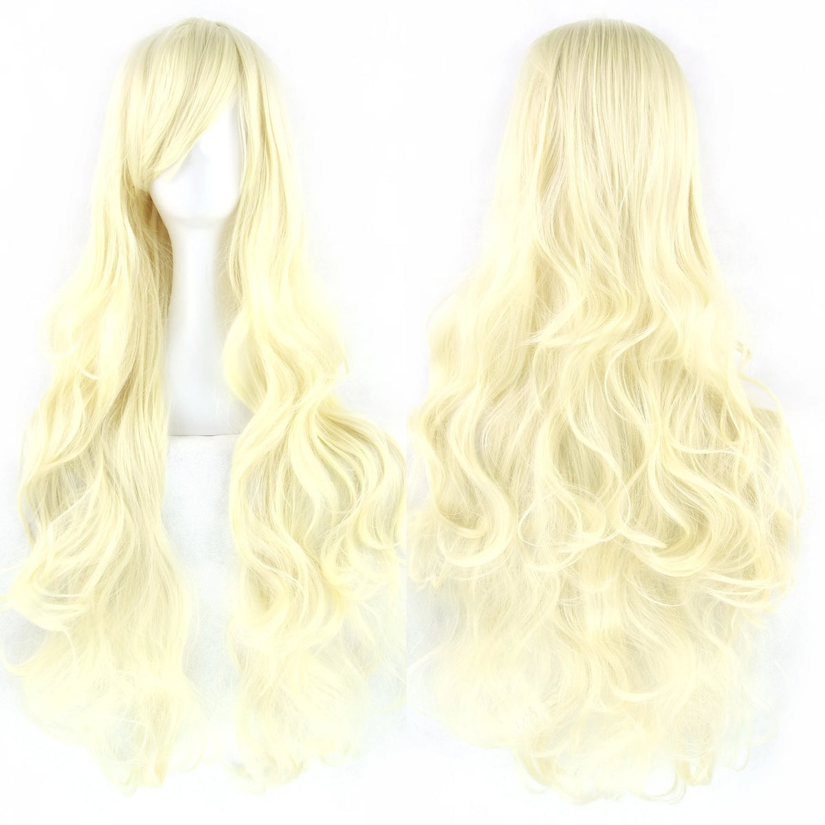 Soowee Curly Long Green Synthetic Hair Wig for Women