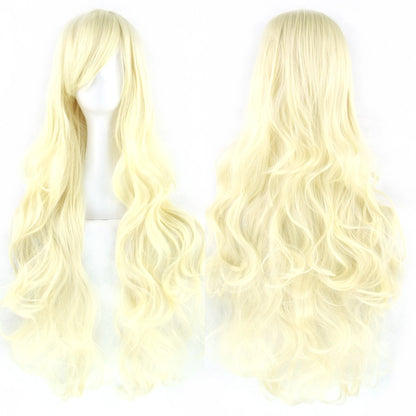 Soowee Curly Long Green Synthetic Hair Wig for Women