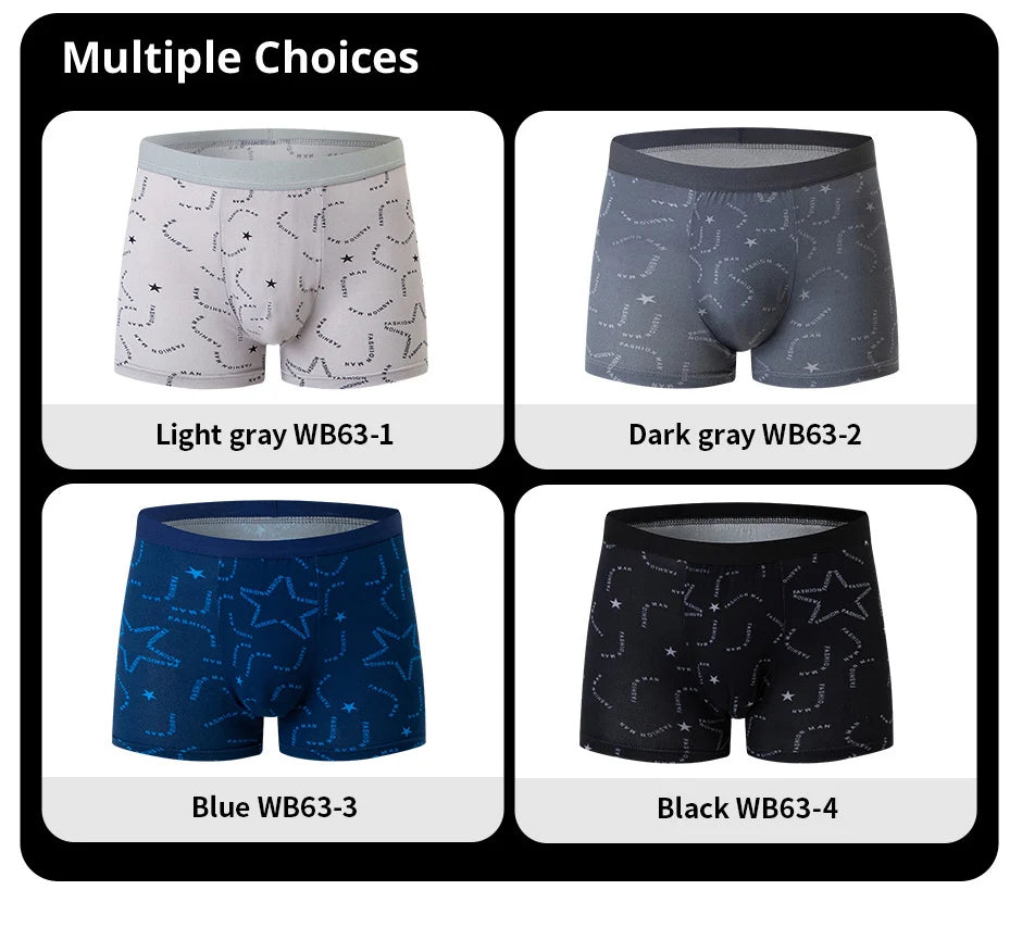 Men's Printed Fashion Boyshorts Plus Size Swim Trunks