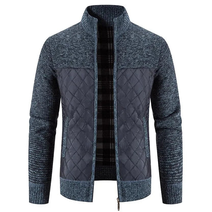 Men's Slim Fit Stand Collar Zipper Jacket