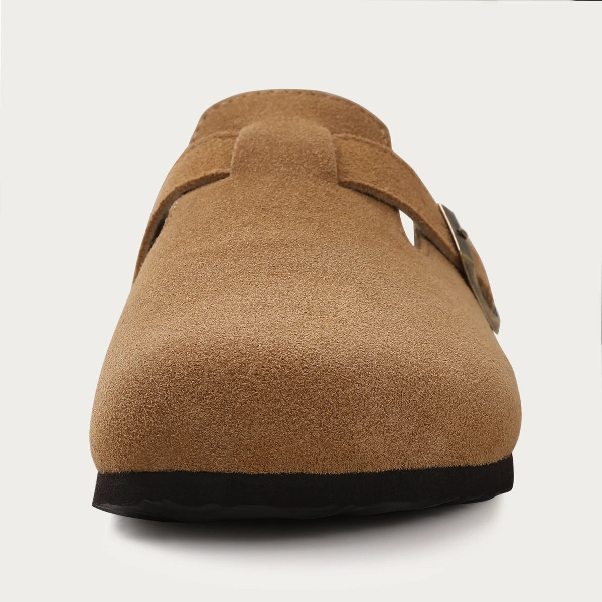 Comwarm Women's Suede Mules Slippers with Cork Insole