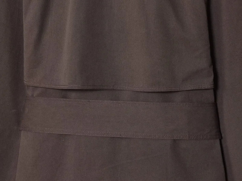 Women's Casual Double-Breasted Trench Coat in Maillard Color