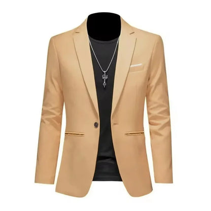 Men's Slim Fit Non-Ironing Casual Suit Jacket