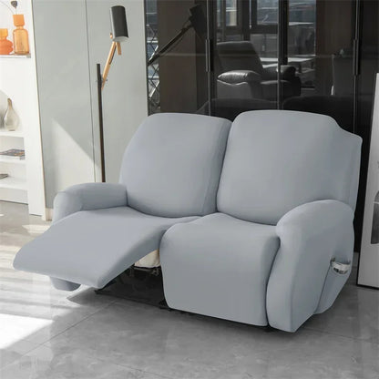 Soft Polyester Recliner Sofa Cover Solid Color