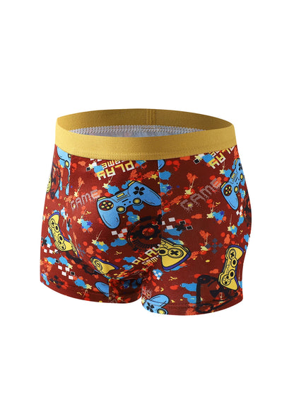 Boys' Training Briefs 5-Piece Pack Game Console Print