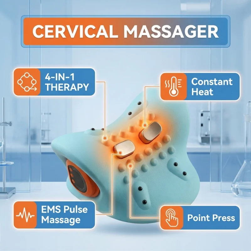 Electric Neck and Shoulder Massage Pillow