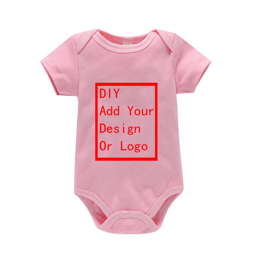 Newborn Baby White Cotton Short Sleeve Romper
