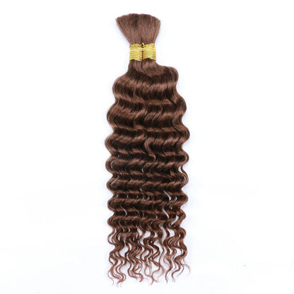 Deep Wave Bulk Human Hair 100g for Braiding