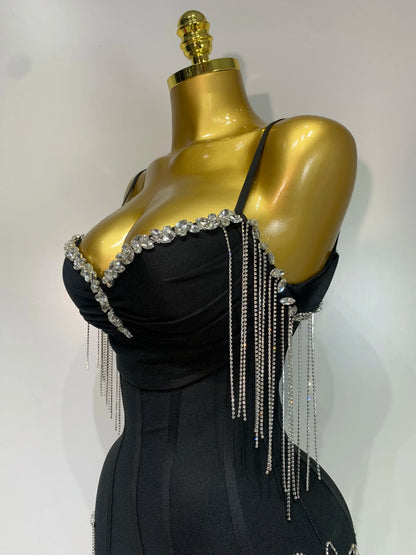 Backless Spaghetti Strap Bodycon Dress for Women