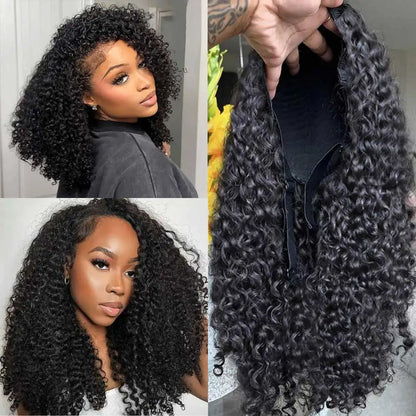 Deep Water Wave Human Hair Headband Wig 200% Density
