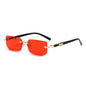 Rimless Rectangle Sunglasses for Women and Men