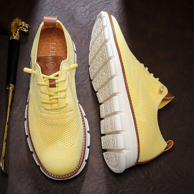 Men's Large Casual Fly-Weave Mesh Sports Shoes