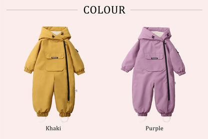 Ircomll Down Jacket Toddler Snow Suit Hooded Coat