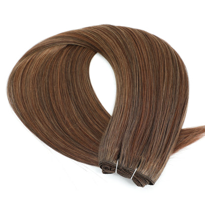 30 Inch Bone Straight Synthetic Hair Bundles Piano Blonde Ombre