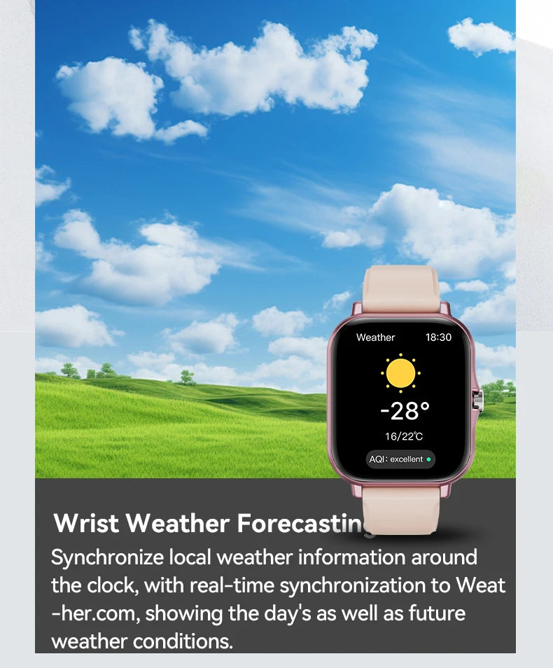LAXASFIT Smart Watch Full Touch Sports Fitness Watch