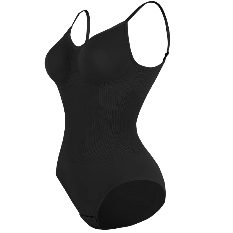 Low Back Bodysuit Shapewear for Women Black