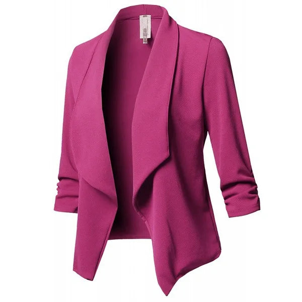 Black PU Leather Bodycon Blouse for Women