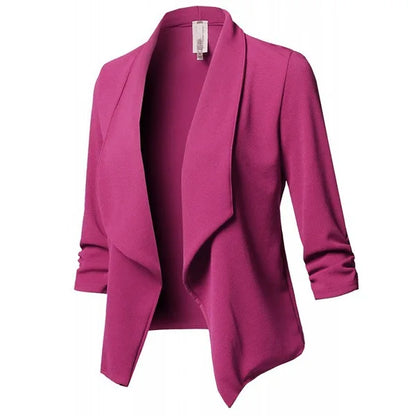Black PU Leather Bodycon Blouse for Women