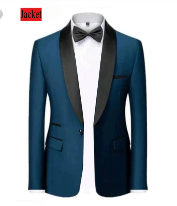 Men Slim Fit Tuxedo Suit for Weddings and Parties