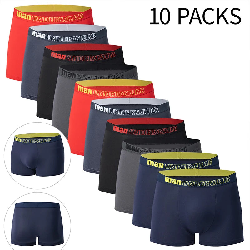 Men's Black Gold Printed Boxer Underwear 5/10 Pack