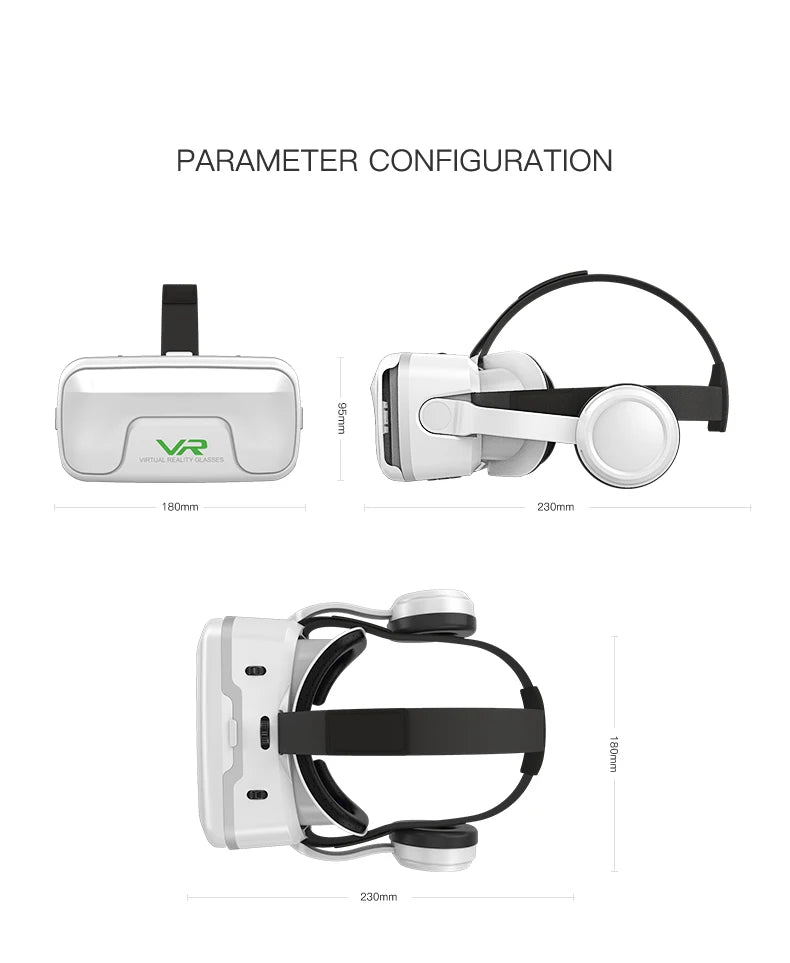 3D Virtual Reality Glasses Headset for Smartphones