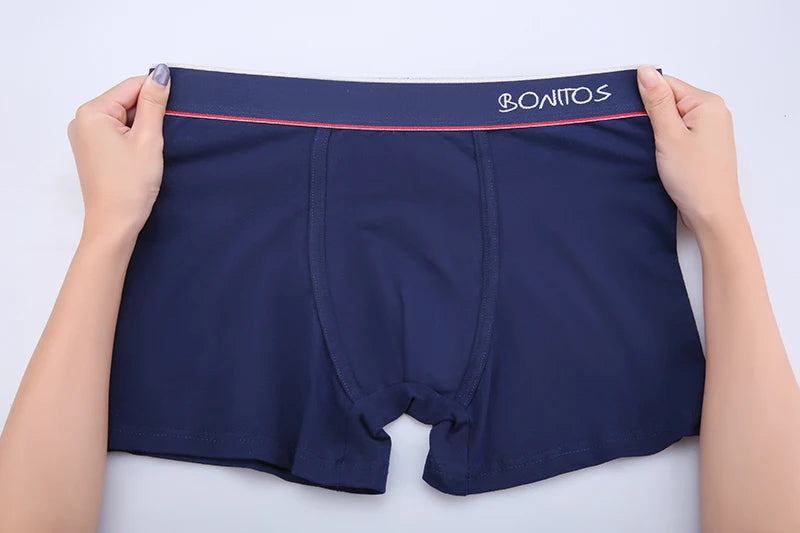 4pcs Cotton Boxer Shorts for Men Soft Underwear Set