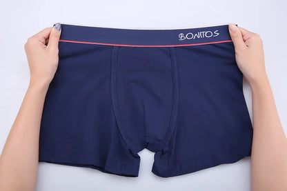 4pcs Cotton Boxer Shorts for Men Soft Underwear Set