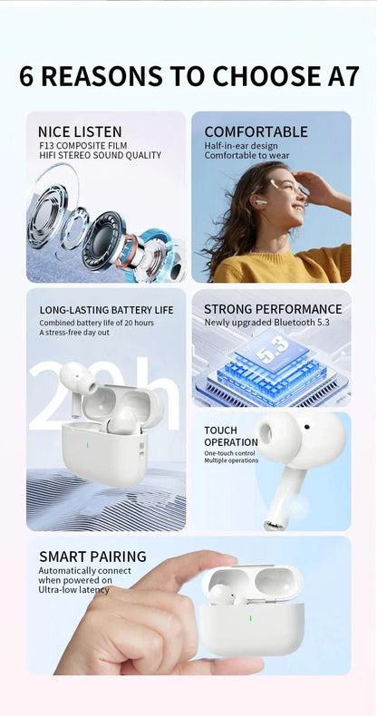 Air Pro Wireless Bluetooth Earphones TWS Headset Waterproof