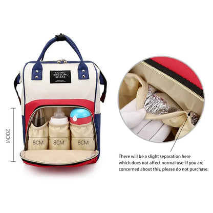 Large Capacity Canvas Diaper Bag Backpack