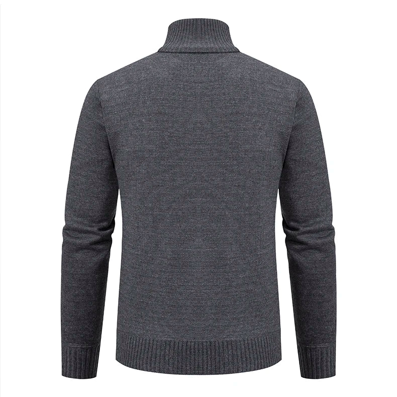 Men's Casual Knitted Sweater Coat in Cashmere Blend
