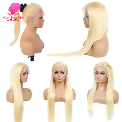 13x6 360 Lace Wig Human Hair Pre Plucked Blonde