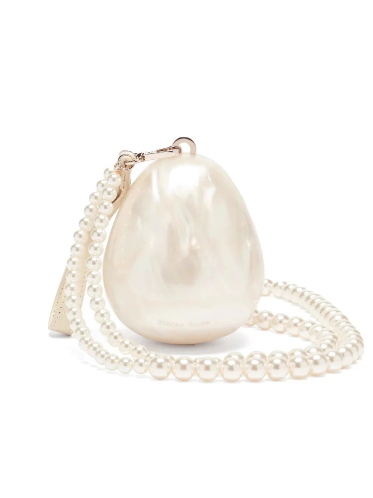 Mini Pearl Beaded Crossbody Handbag for Women