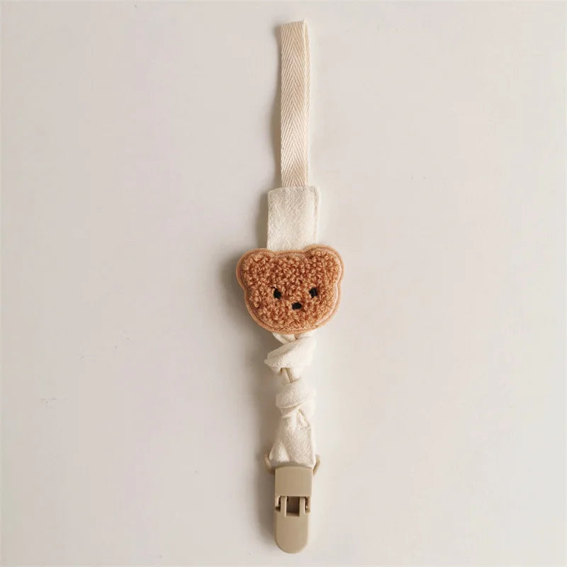 Cute Bear Baby Pacifier Chain Clip Holder