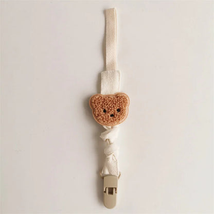 Cute Bear Baby Pacifier Chain Clip Holder