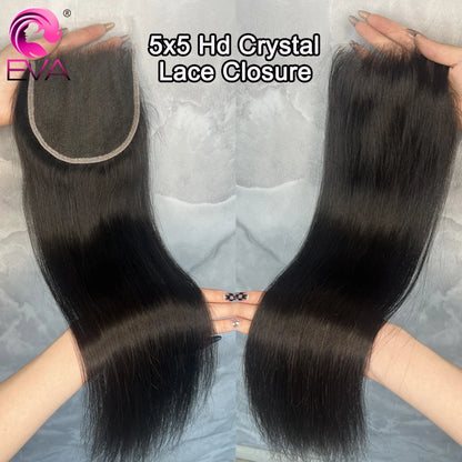 Eva 5x5 HD Lace Closure Straight Human Hair Closure