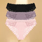 Lace Hollow Out Low-Waist Floral Briefs for Women