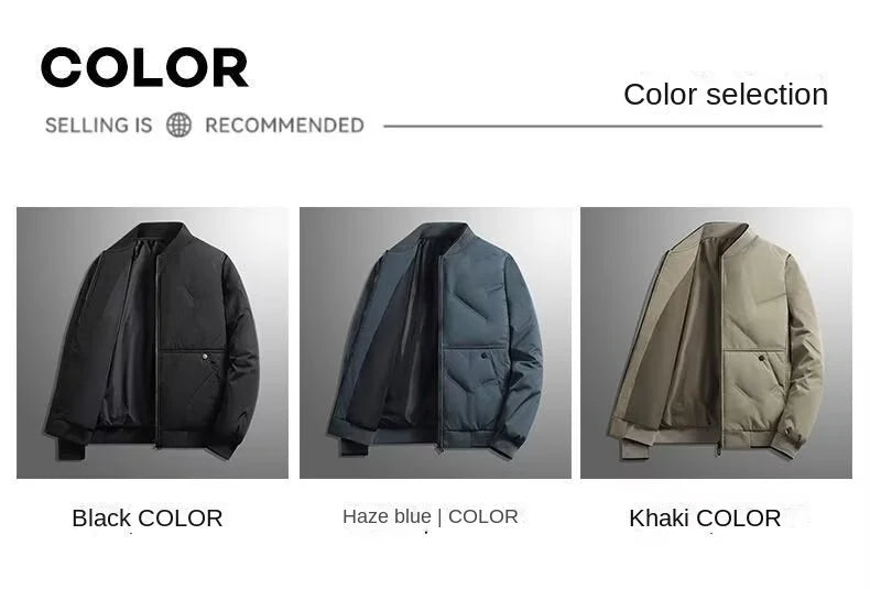 Men's Casual Cotton Baseball Jacket for Autumn and Winter