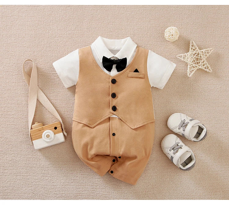 Cotton Baby Bodysuit Summer Short Sleeved Unisex