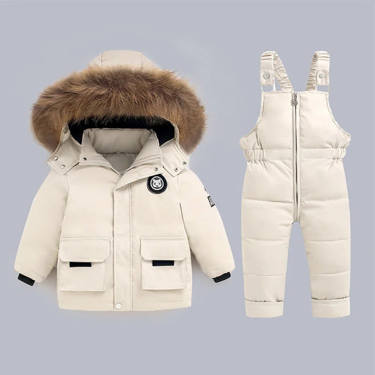 Winter Down Jacket for Boys and Girls Thicken Snowsuit