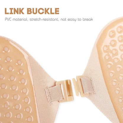Invisible Push Up Bra Self-Adhesive Silicone Black Skin